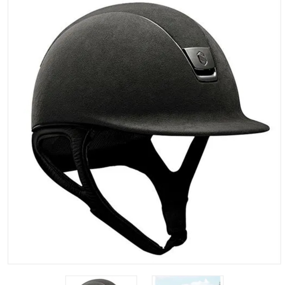 Sleek Black Equestrian Hat with Ventilation